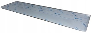 Blat Nierdzewny z rantami  1000x500/20mm
